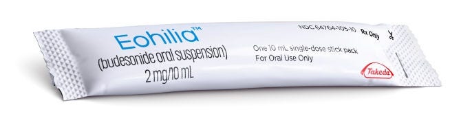 EOHILIA™ (budesonide oral suspension) single-dose packaging