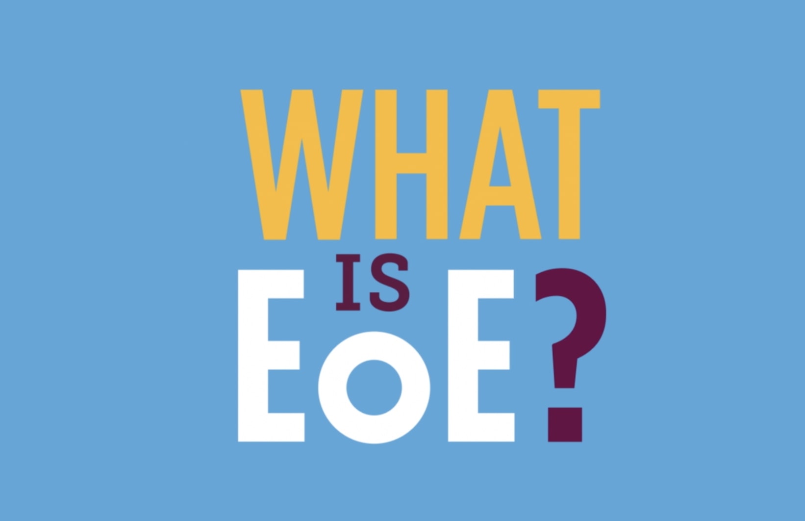 What is EoE? graphic